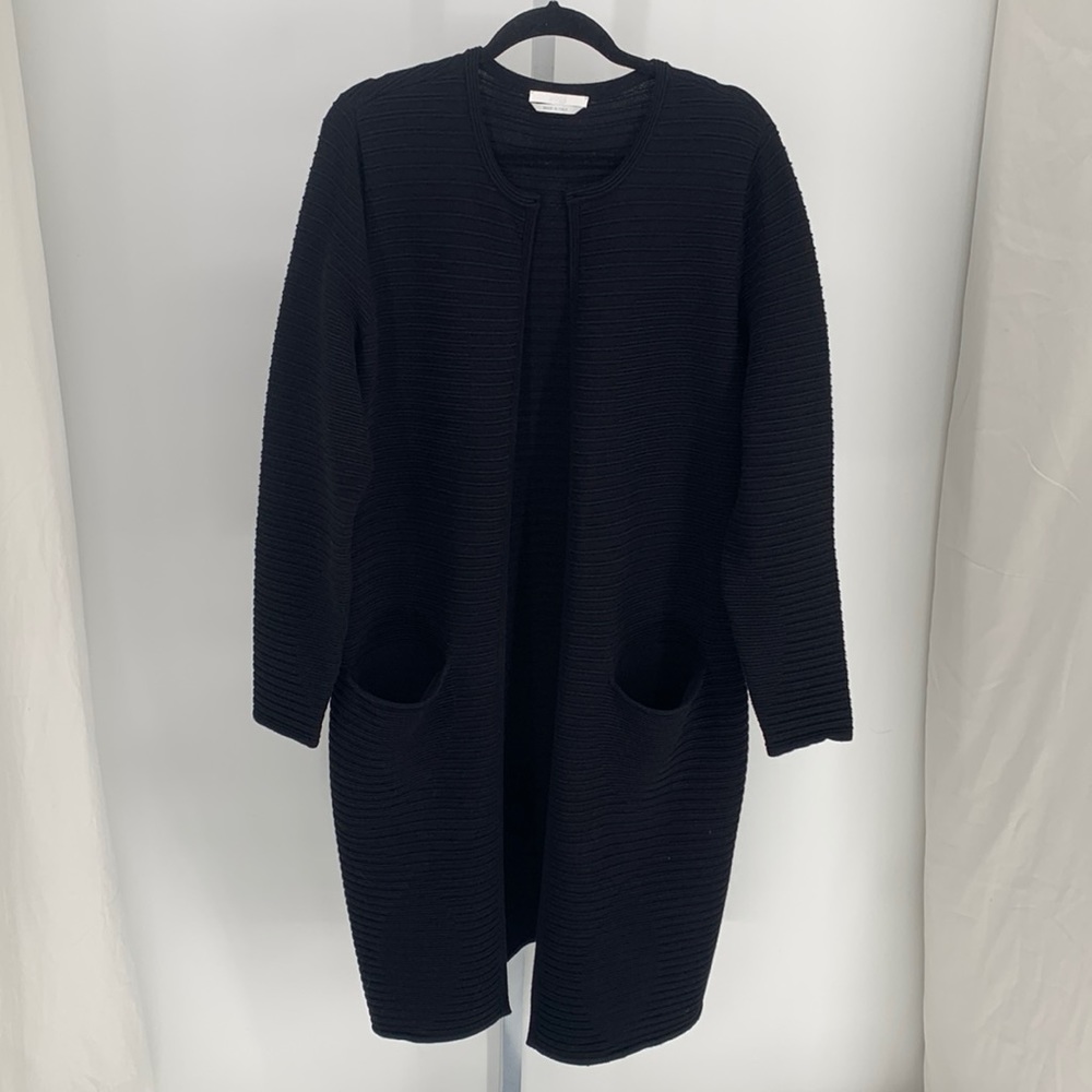 Hugo Boss• Black Heavyweight Knit Cardigan  SzMed/Lg
